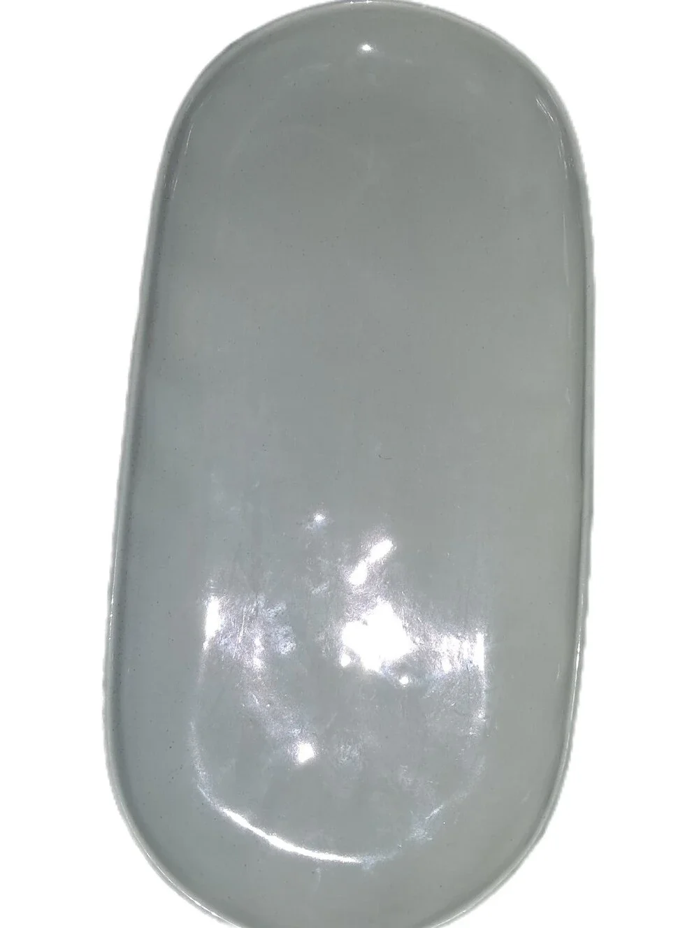 Hearth & Hand NWT Porcelain Serve Platter Tray Reactive Glaze In Pale Blue